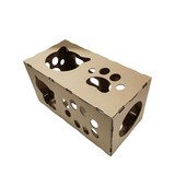 Corrugated cardboard cat litter foldable design cat play house pet corrugated cardboard rectangular