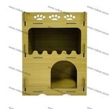 Two Story Cat Villa Wooden Box Easy Assembly For Home Patio Backyard Indoor Outdoors