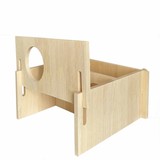 Hamster log house simple style flower branch rat house hamster hideaway house landscaping log house