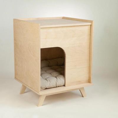 Solid wood pet villa can be used as bedside table