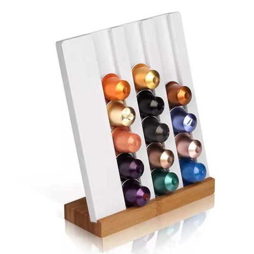 Acrylic Coffee Pod Holder Rack Capsule Storage Stand Nespresso Rack Dispensing Tower Display