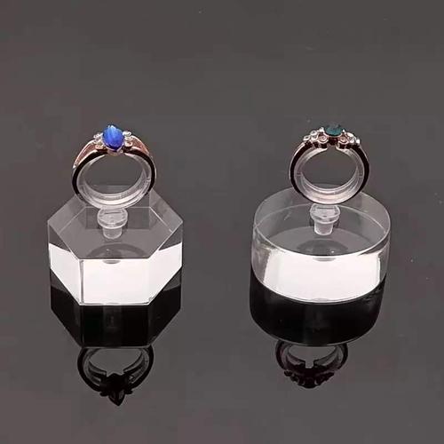 New Creativity Clear Acrylic Ring Display Stand Jewelry Showcase Ring Organizer Holder Jewellery Sta