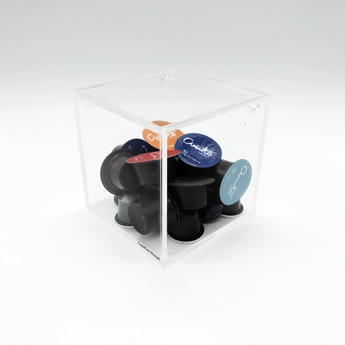 The capsule coffee storage box is dust-proof and transparent and easy to take